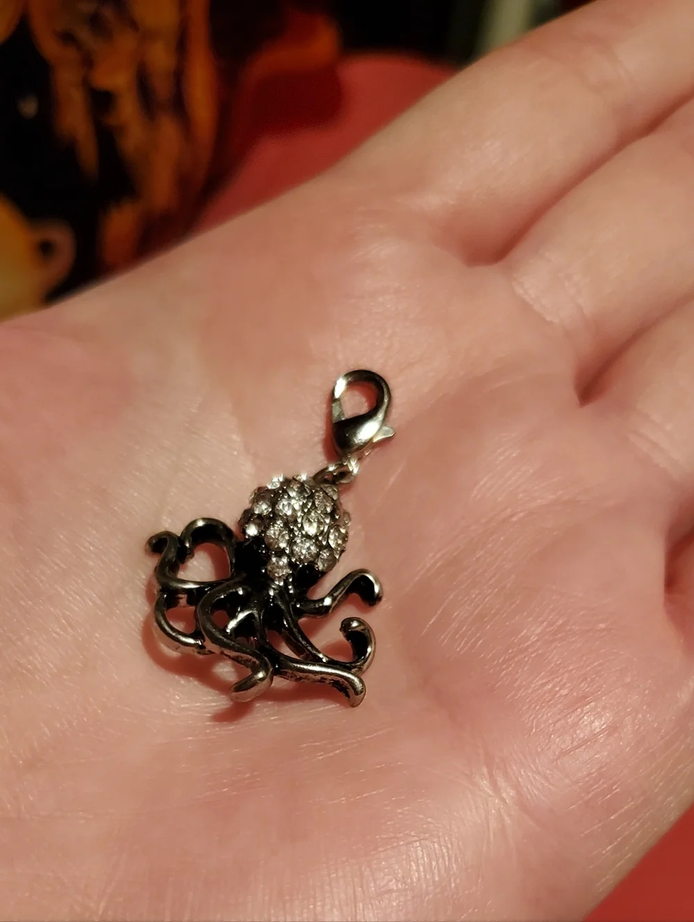 Vintage Sparkling Octopus Charm/Zipper Pull - Picture 2 of 6